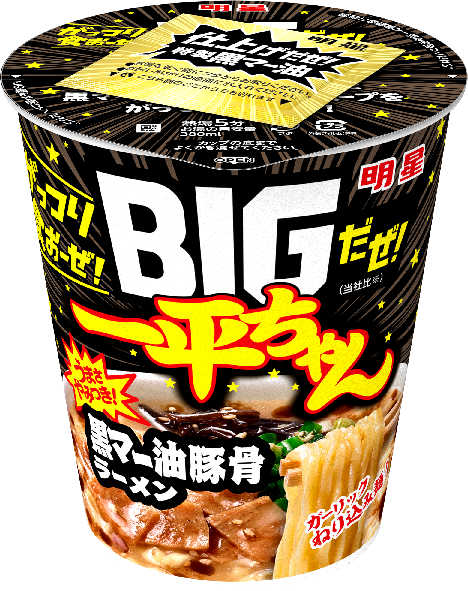 0.72KM 車用品・バイク用品 明星 BIG だぜ!一平ちゃん 旨辛味噌